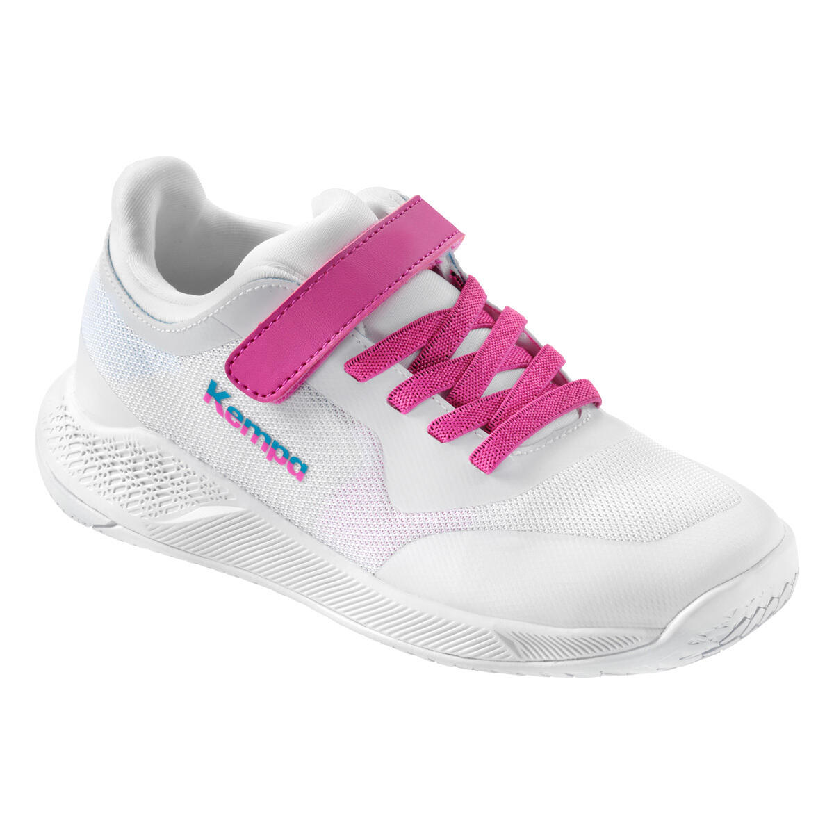 Kempa - Chaussures De Salle Kourtfly Kids Kempa - Chaussures De Sport - Blanc|bleu - Decathlon