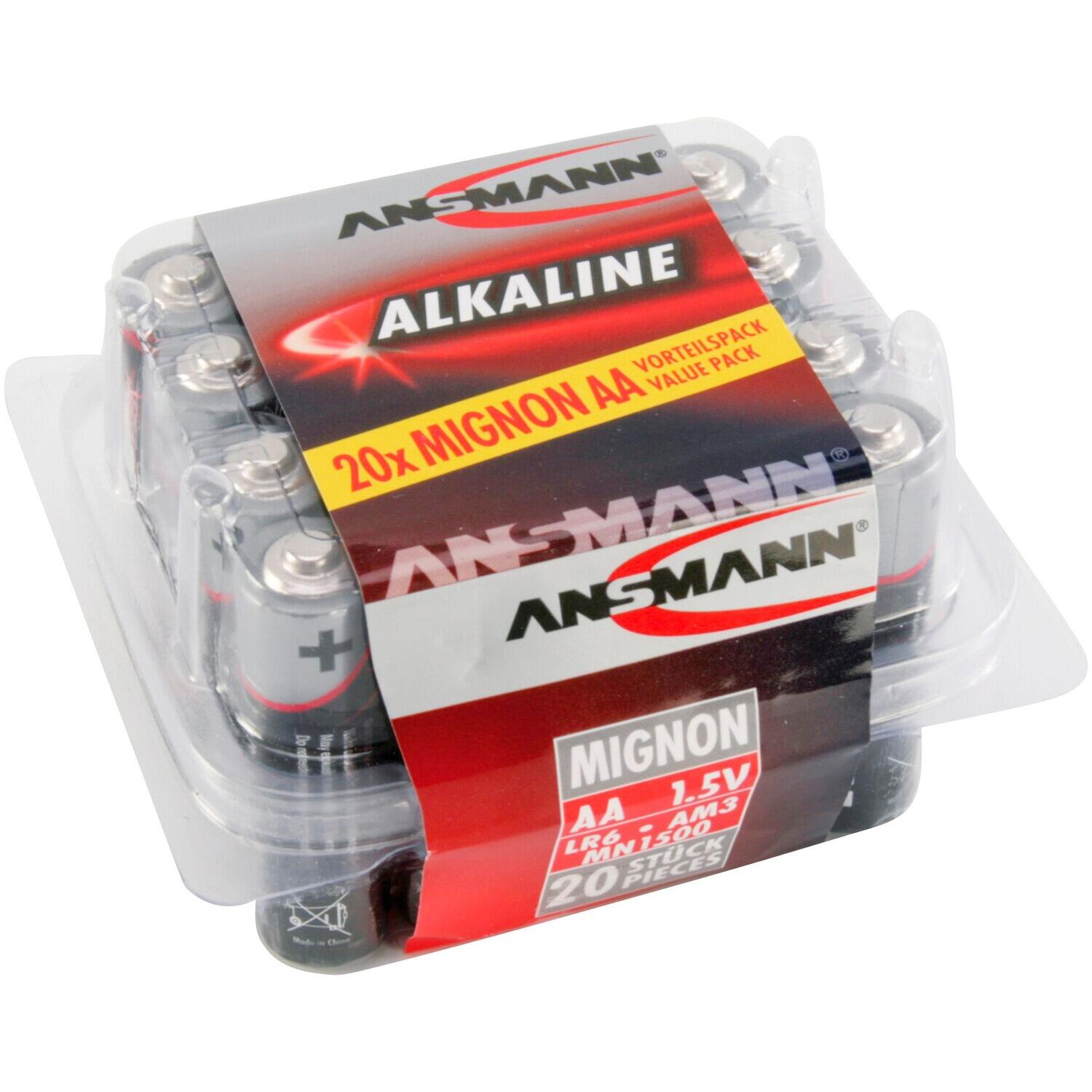 Ansmann pile alcaline Mignon LR 06 1,5 V, 1 x = 1 boîte de 20 pièces ! 3/3