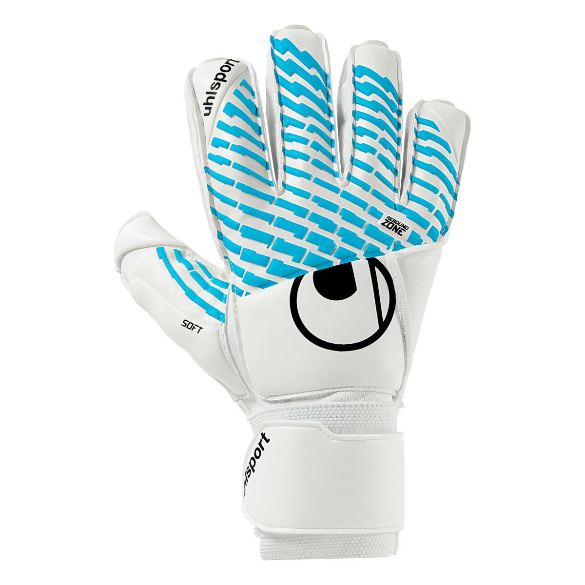 Uhlsport - Gants De Gardien De But Fm Cybertec Soft Flex Frame Uhlsport - Gants De Gardien - Blanc|bleu|gris|noir - 8,5 - Decathlon