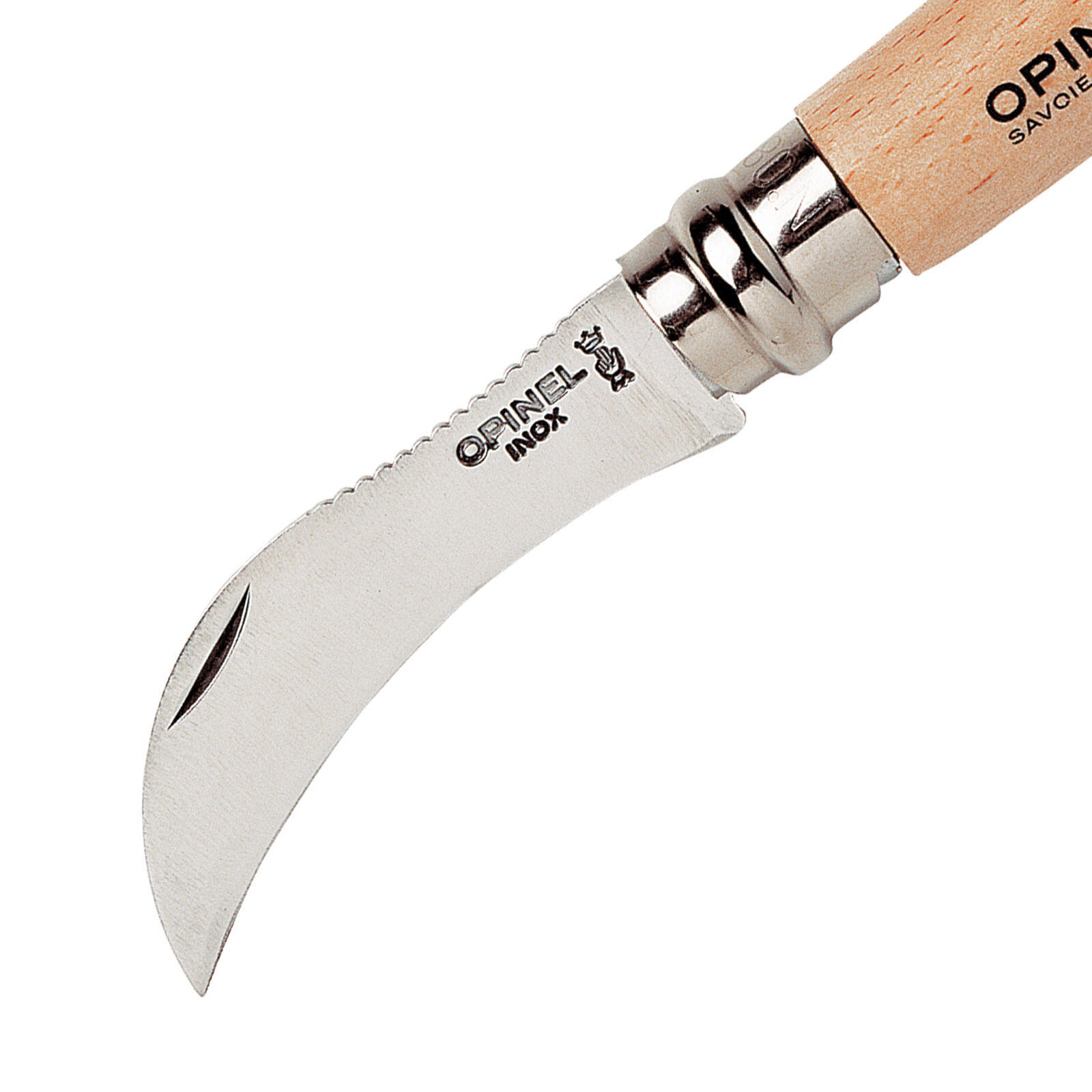 Coltello a fungo tascabile in legno di faggio spazzola pieghevole 2/3