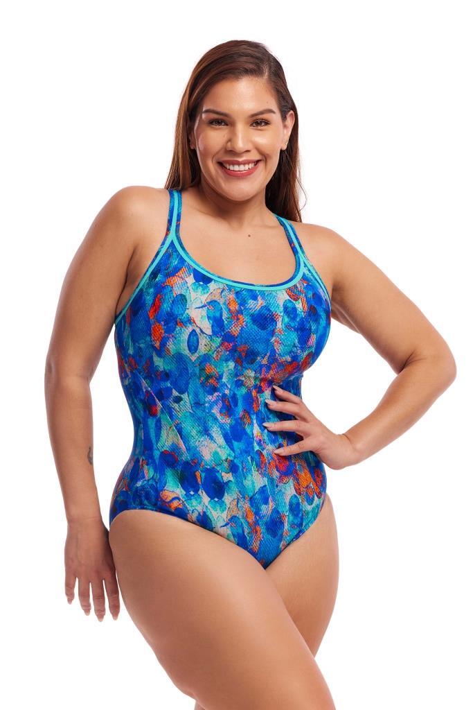 Strój do pływania FUNKITA Paint Press - Locked In Lucy 4/6
