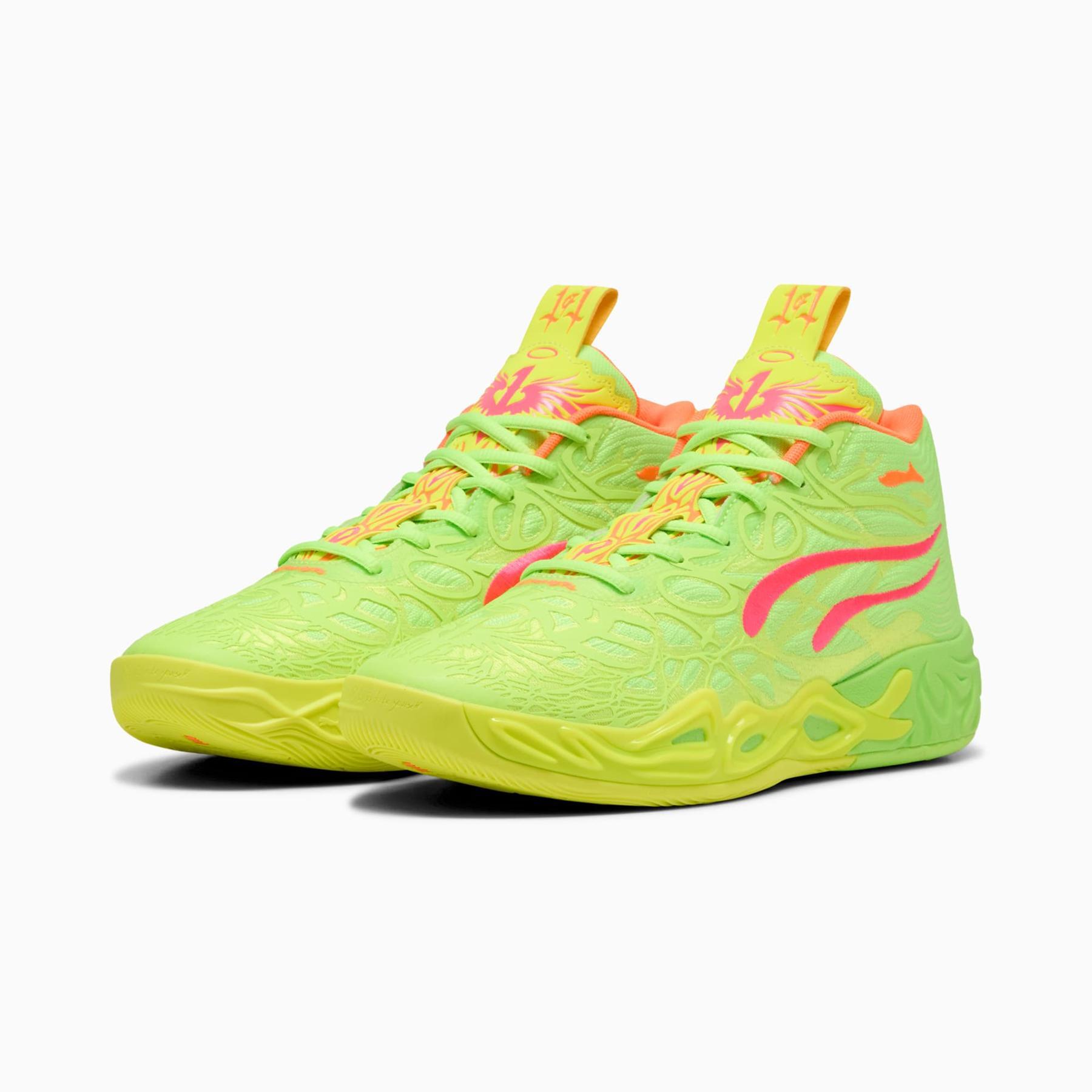 Puma - Chaussures De Basket-ball Puma Modèle 311421-01 Pour Homme - Baskets - Jaune|multicolore|vert - Decathlon