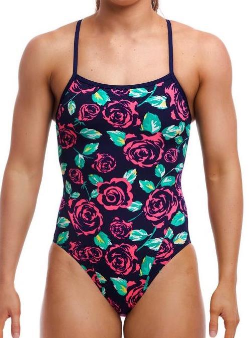 Strój do pływania FUNKITA Feeling Rosy - Single Strap