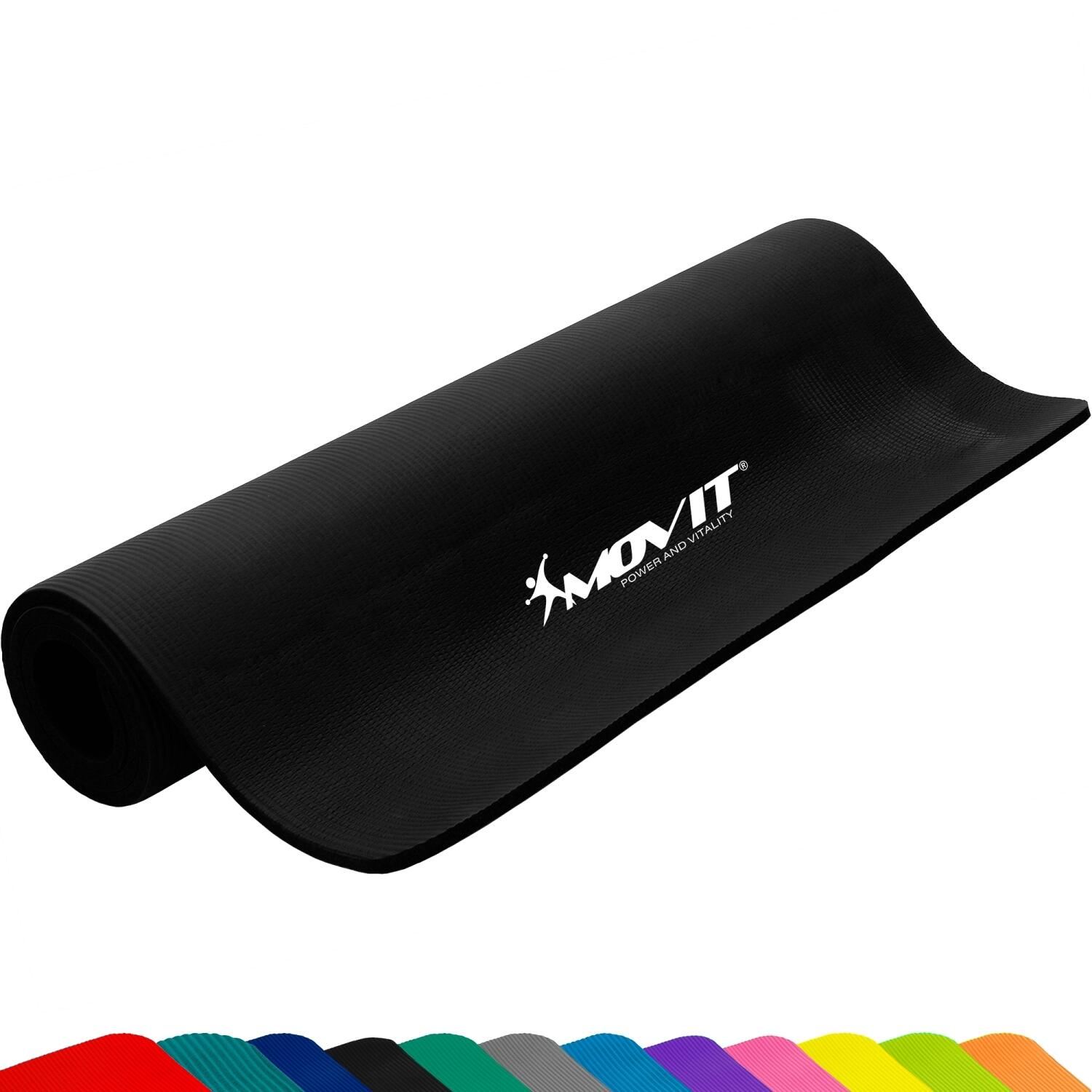 Esterilla de yoga MOVIT 183x60x1 cm en negro 2/7