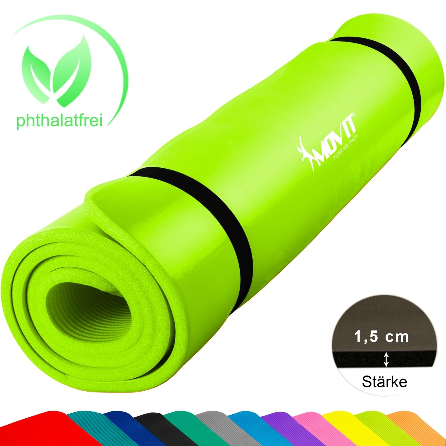 Tapis de gymnastique, en 3 tailles et 12 couleurs, Dimensions 190×60×1,5 cm 6/7