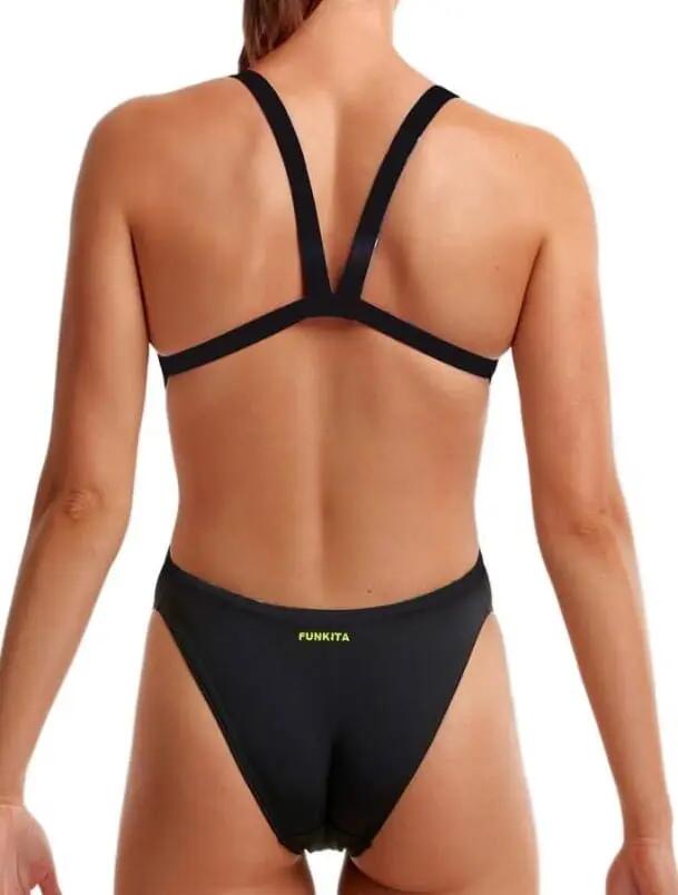 Damski strój do pływania Funkita Still Black - Brace Free 2/8