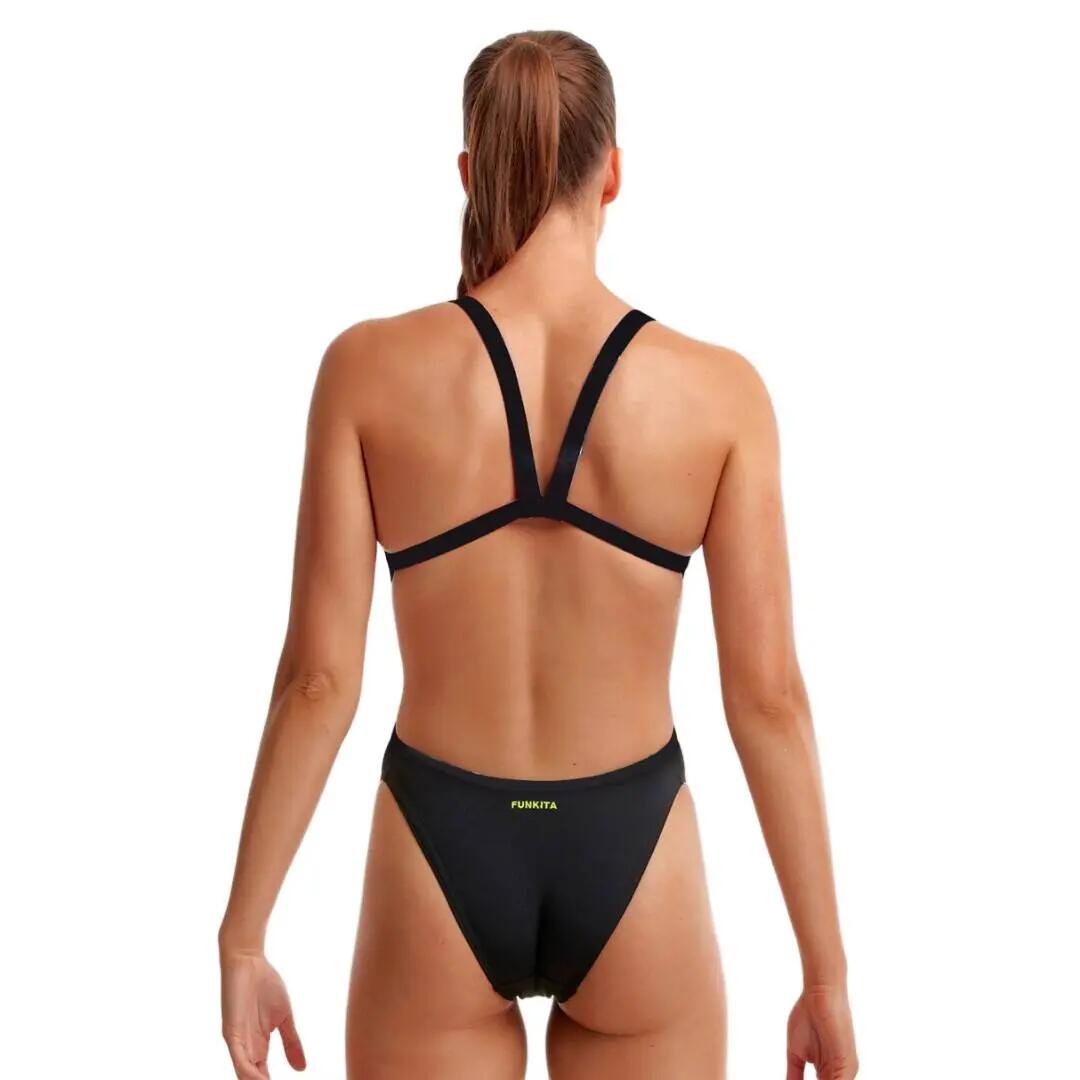 Damski strój do pływania Funkita Still Black - Brace Free 4/8