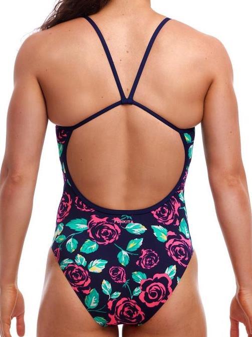 Strój do pływania FUNKITA Feeling Rosy - Single Strap