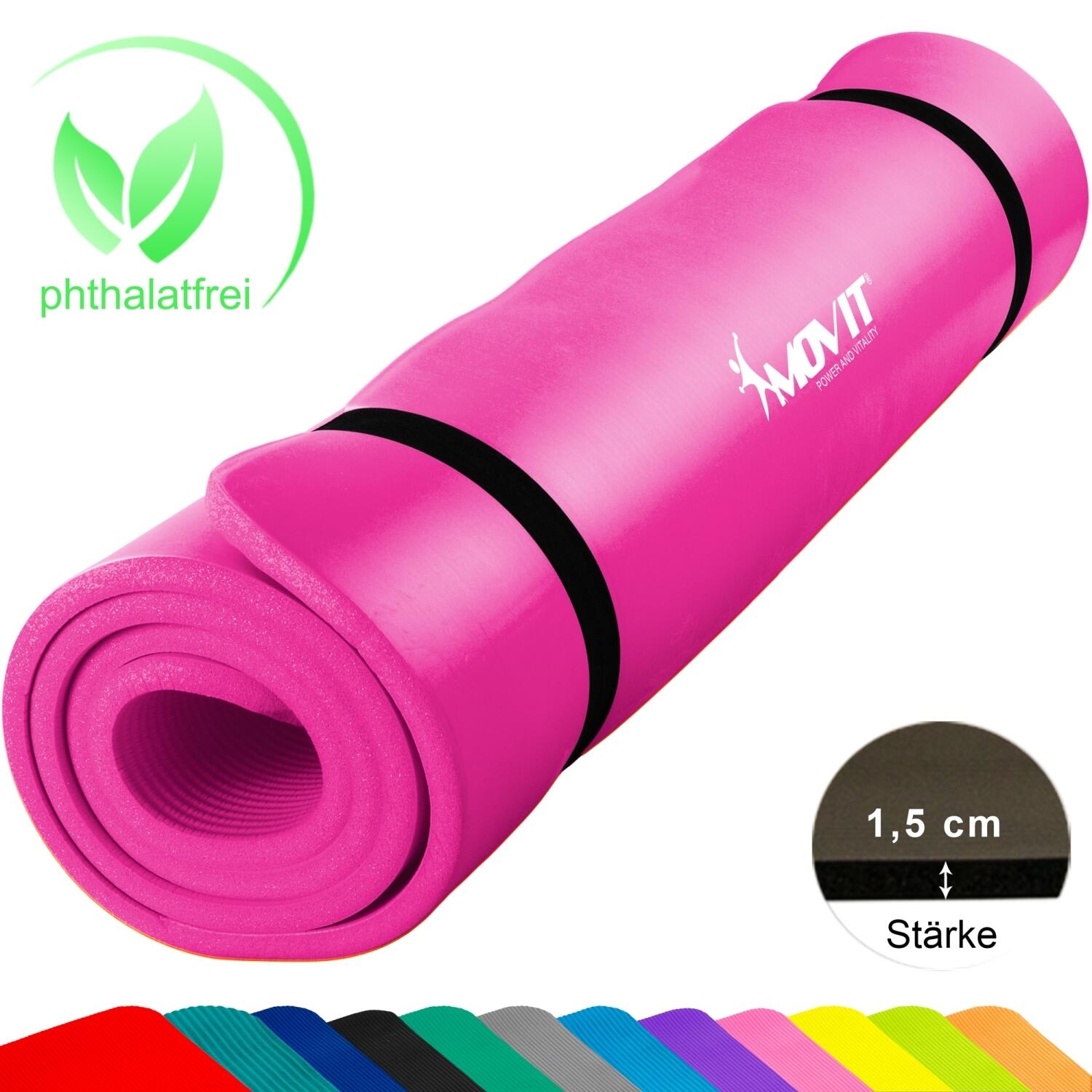 Gymnastikmatte - 183x60x1,0 cm, 12 Farben, für Zuhause oder Unterwegs 6/7