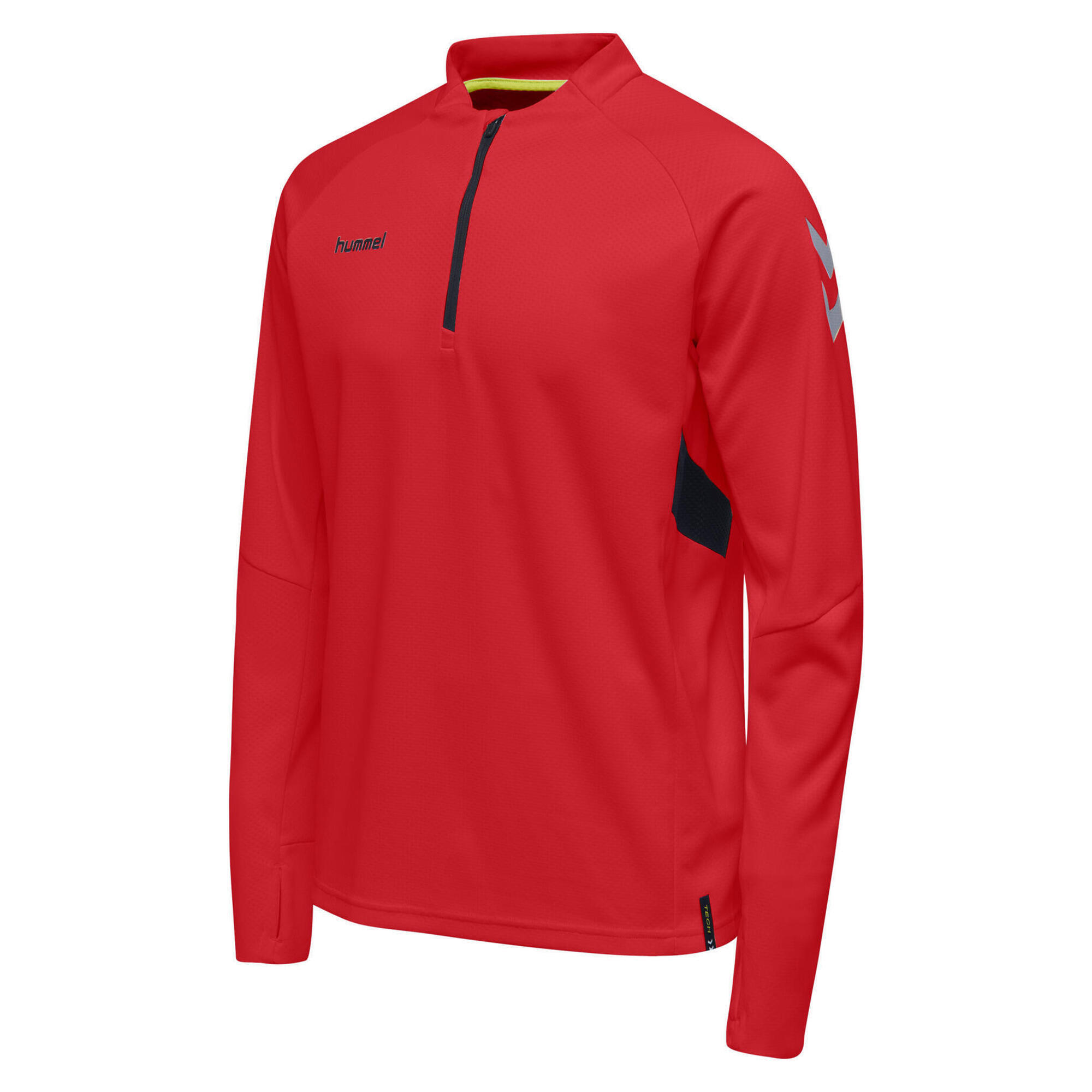 Hummel - Tech Move Half Zip Sweatshirt Sweatshirt À Col Zippé Homme - Sweat-shirt - Rouge - S - Decathlon