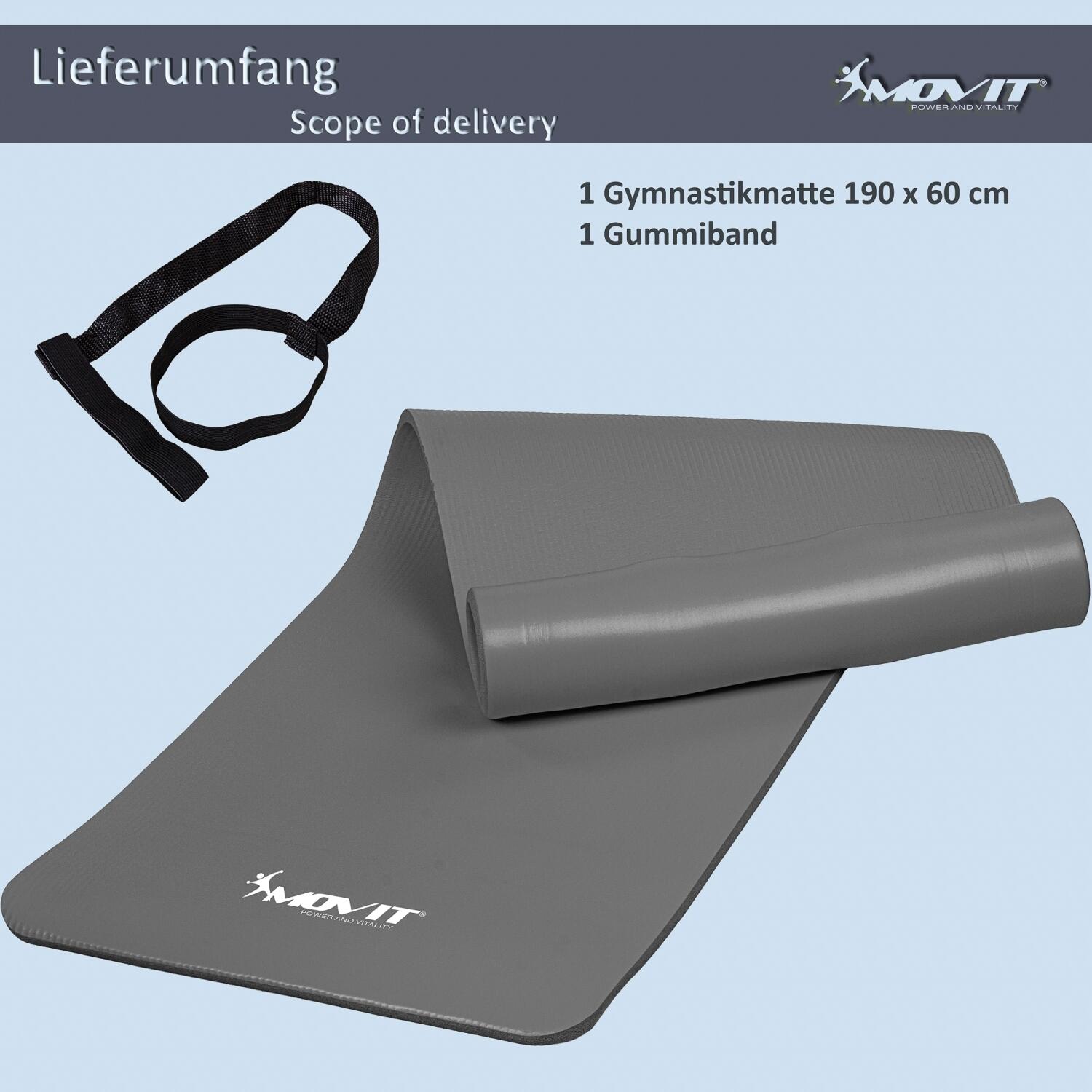 Tapis de gymnastique, en 3 tailles et 12 couleurs, Dimensions 190×60×1,5 cm 4/7