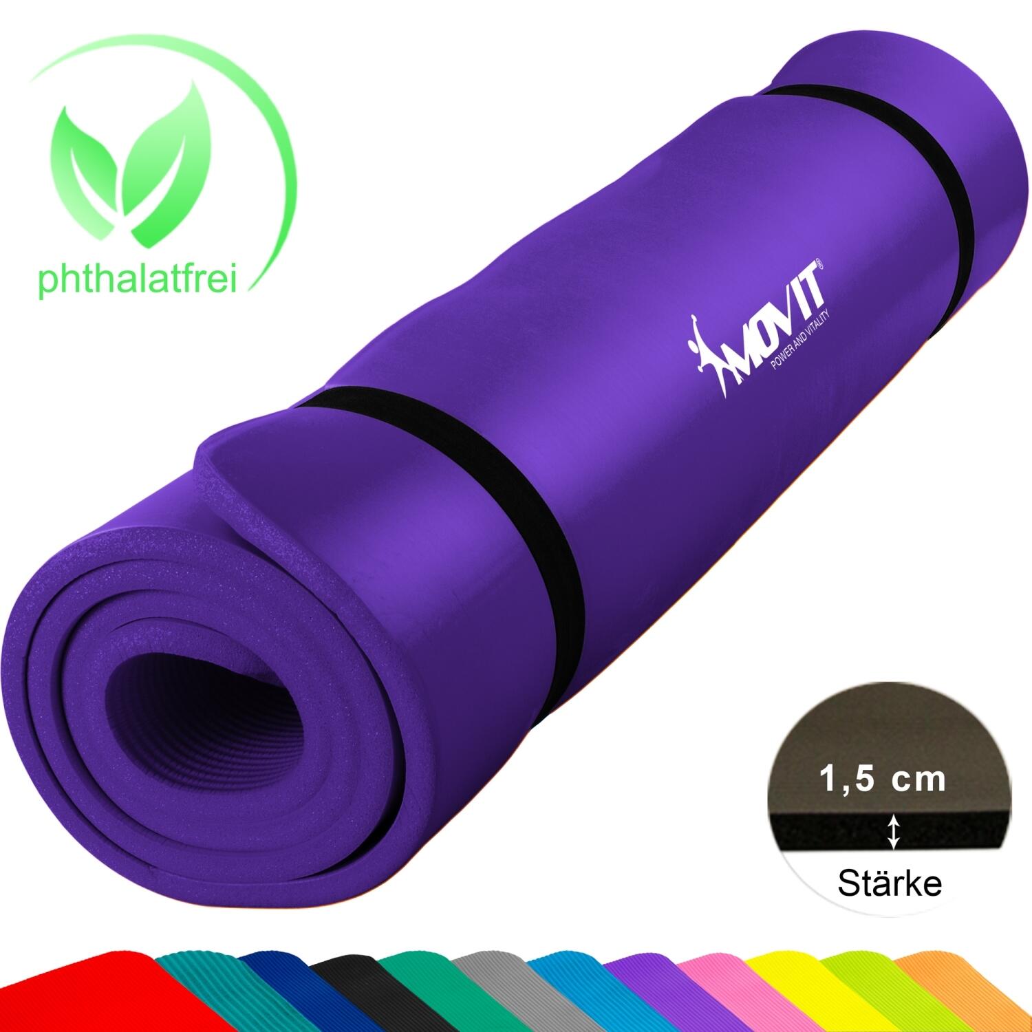 Tapis de gymnastique, en 3 tailles et 12 couleurs, Dimensions 190×60×1,5 cm 6/7
