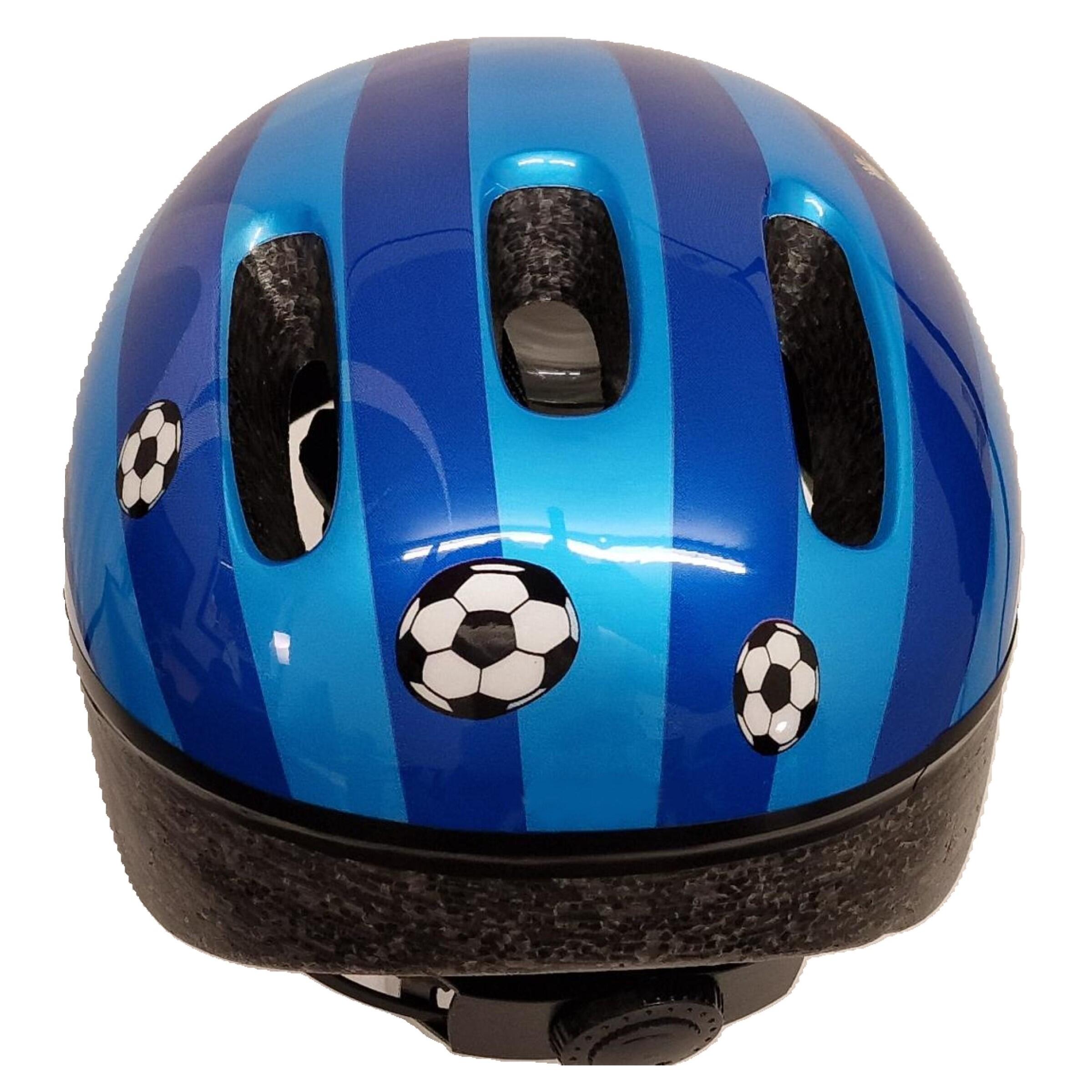 Kids/Childs Boys Scooter/Bike/Bicycle Helmet S 52-57cm - Football Design 6/7