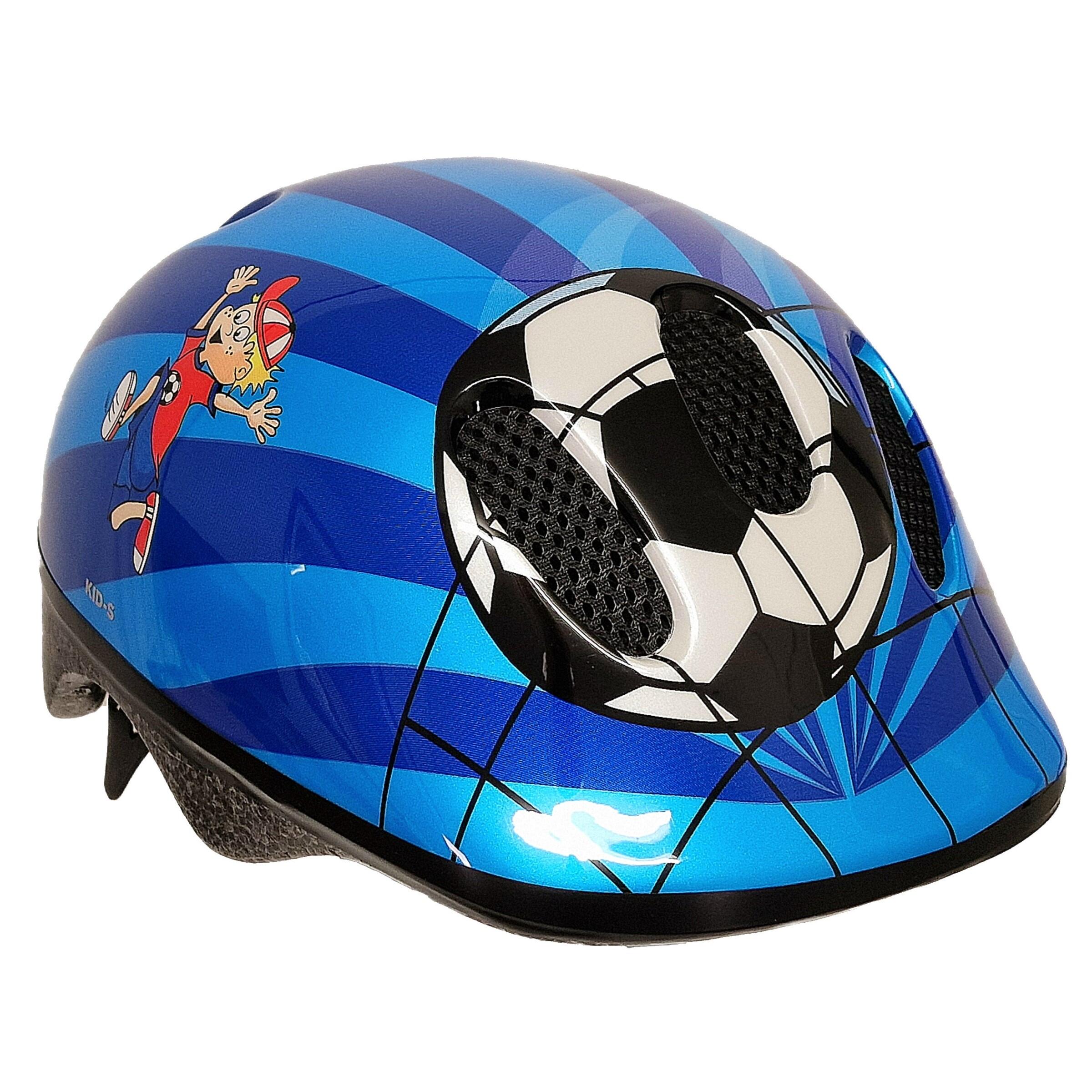 Kids/Childs Boys Scooter/Bike/Bicycle Helmet S 52-57cm Football
