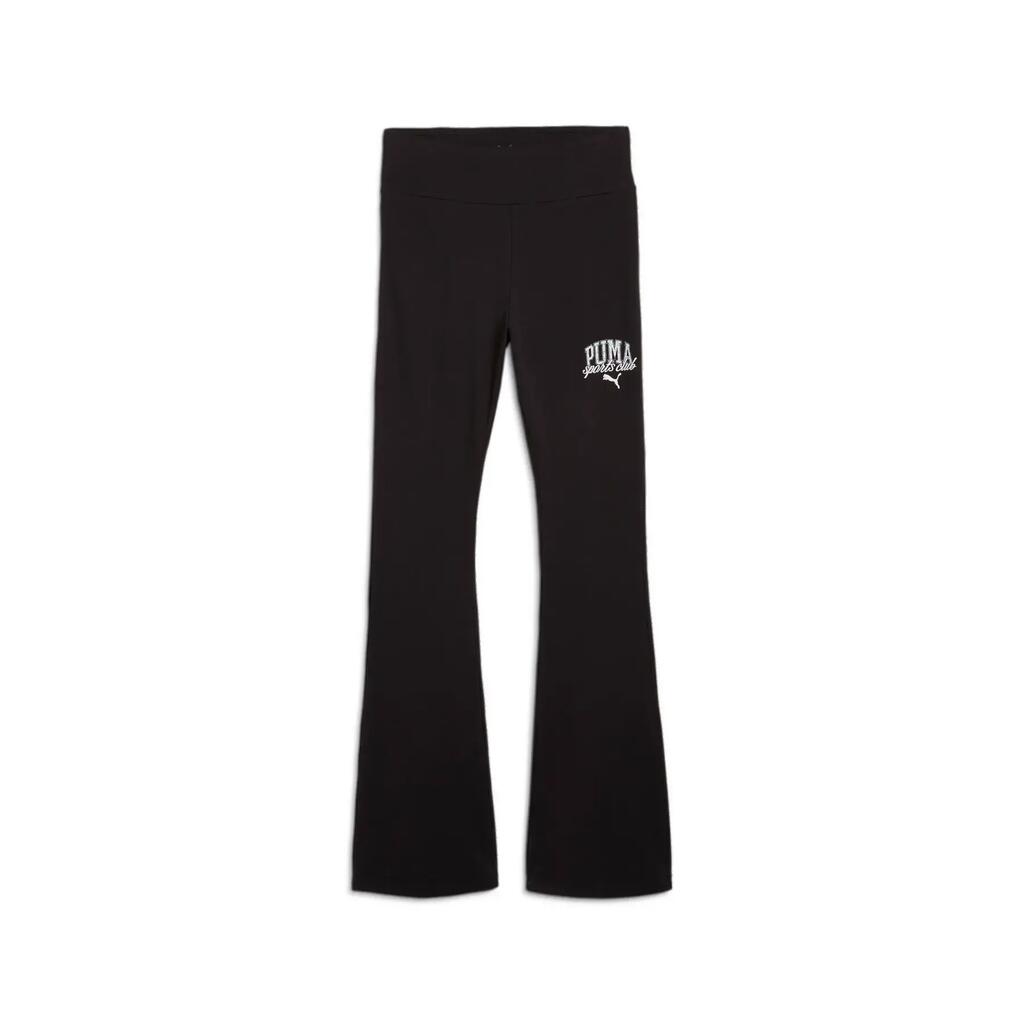 Womens/Ladies Flared High Rise Leggings (Black)