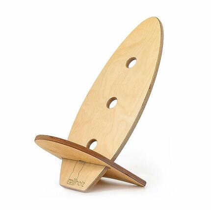 Balance Board dunkel Gleichgewichtstraining FSC zertifiziertes Holz - ROLLHOLZ