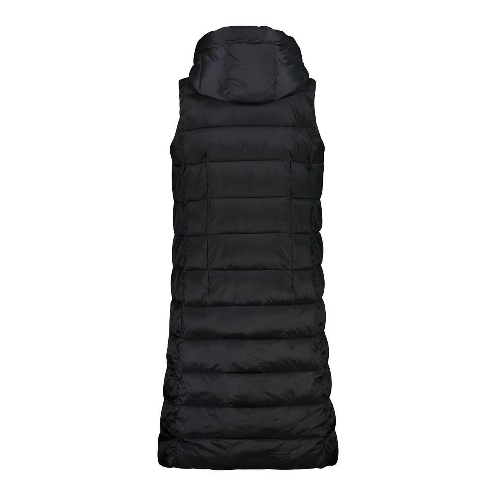 Long hooded sleeveless puffer jacket for women CMP
