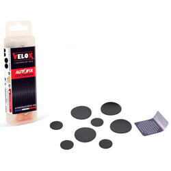 Kit de réparation pneus vélo - 8 pièces adhésives (4x15mm / 4x25mm)
