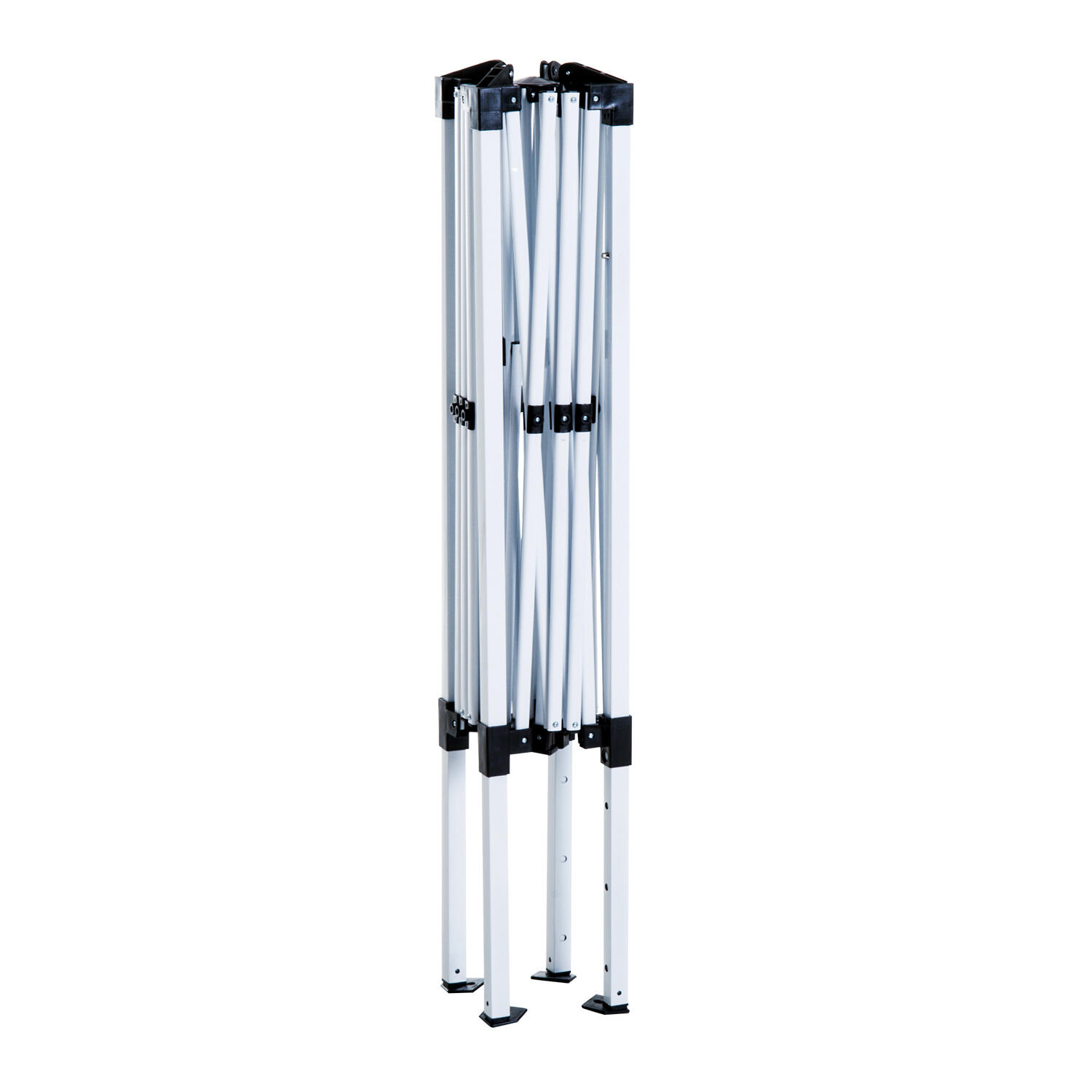 Outsunny Gazebo Pieghevole da Giardino 3x3m Acciaio e Poliestere, Verde 5/8