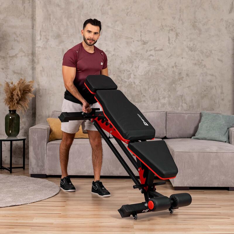 Ławka kulturystyczna do ćwiczeń Hop-Sport HS-2090HB regulowana