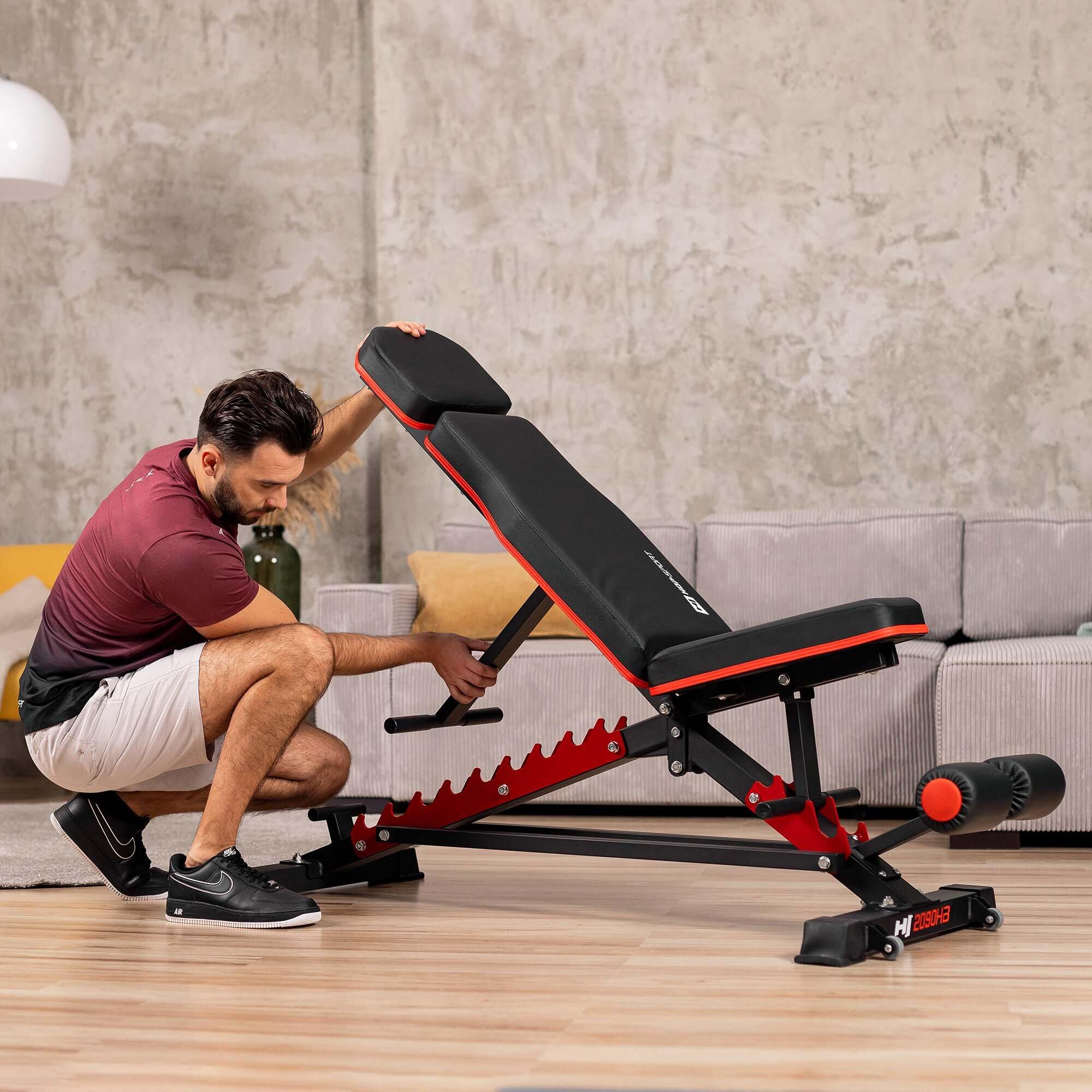 Verstelbare fitnessbank Hop-Sport HS-2090HB 4/7
