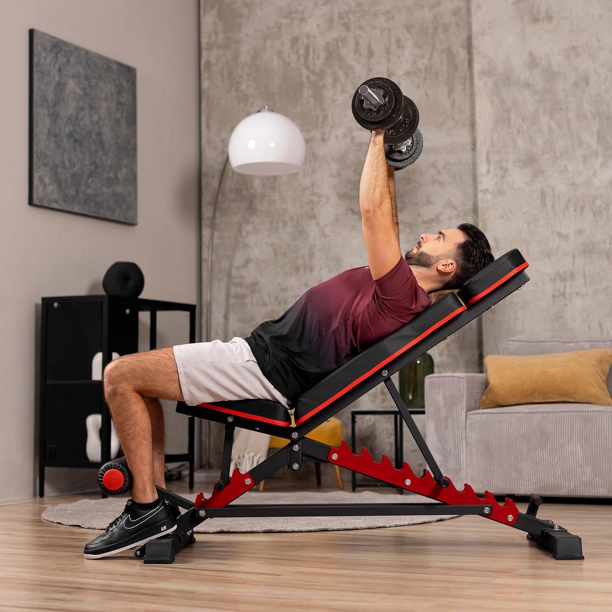 Verstelbare fitnessbank Hop-Sport HS-2090HB 3/7