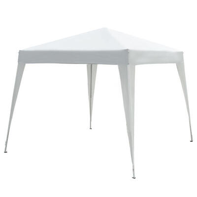 Outsunny Gazebo Pop-up Impermeabile Bianco. 3x3m