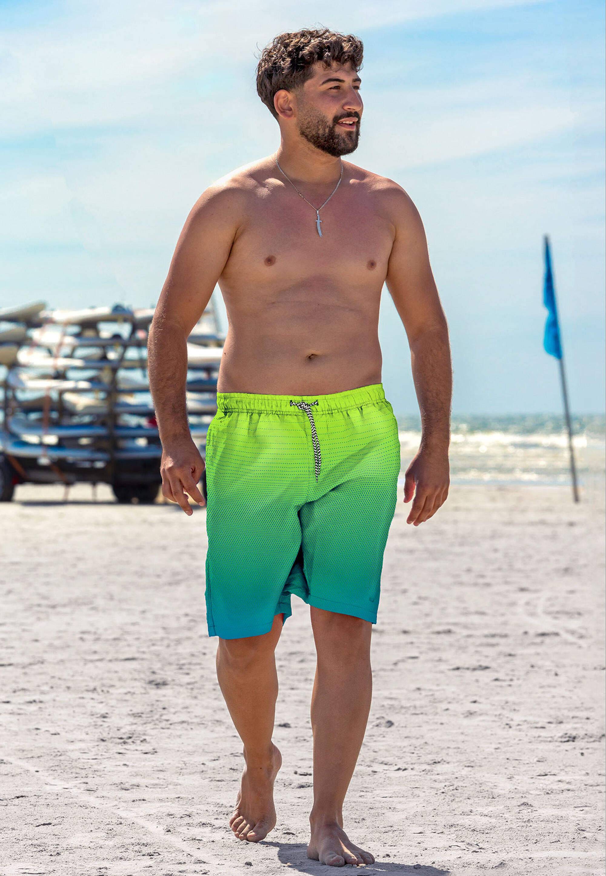 Badeshorts Gradient Dots 5/10