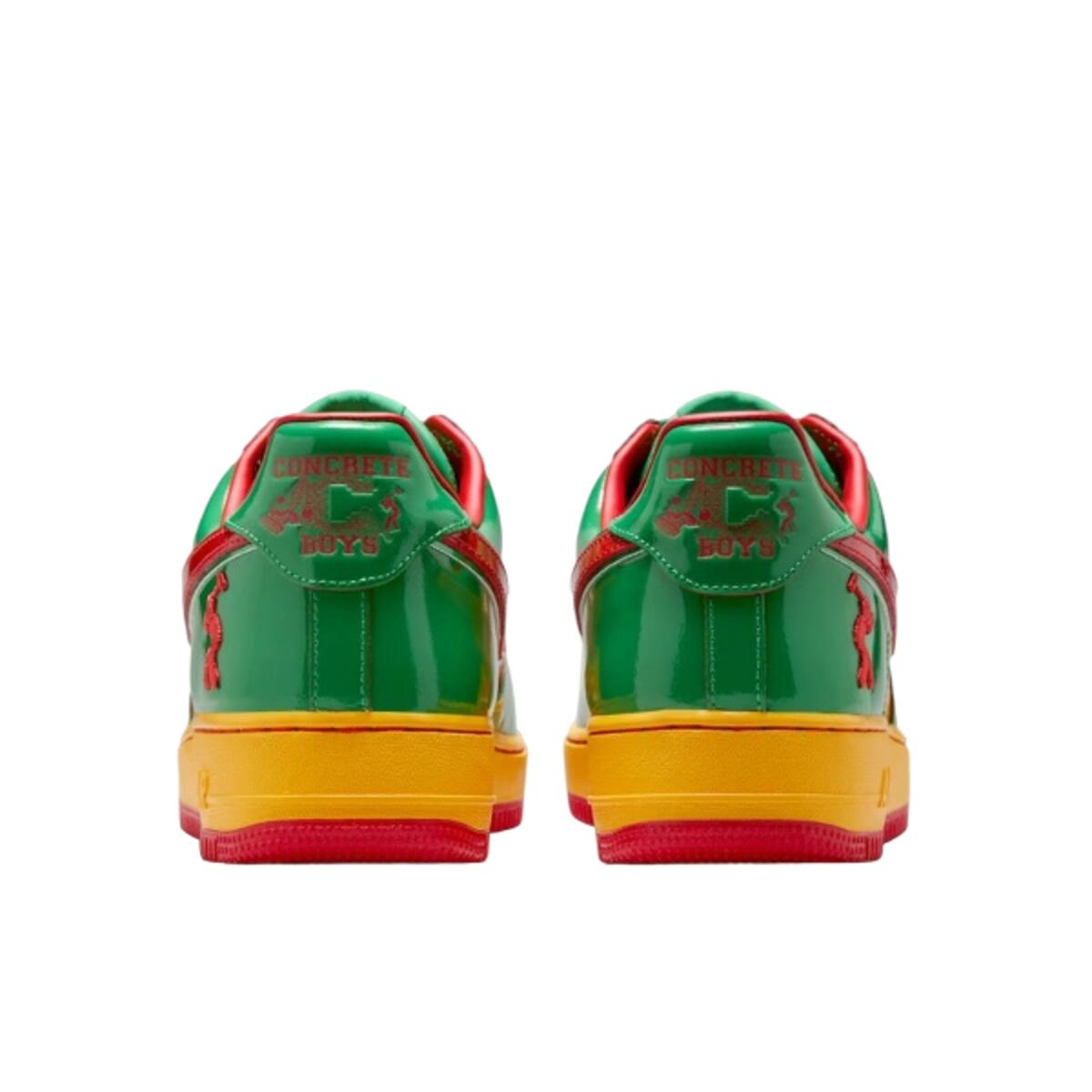 Zapatillas  Air Force 1 Low Lil Yachty Concrete Boys Lucky Green 3/4