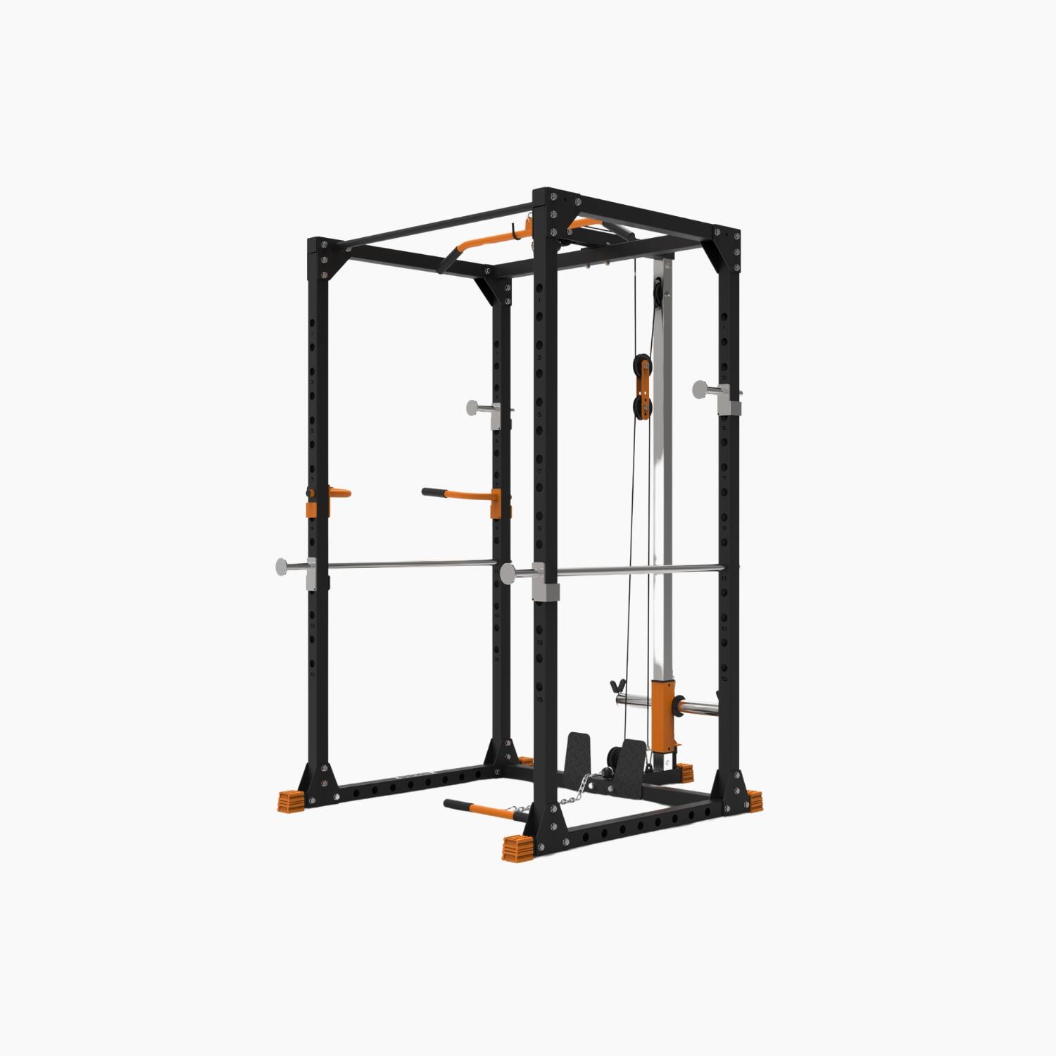 SUPRFIT Suprfit Flex Home Lat Rack – Squat Rack con Sistema Lat Pulldown – Plate Load