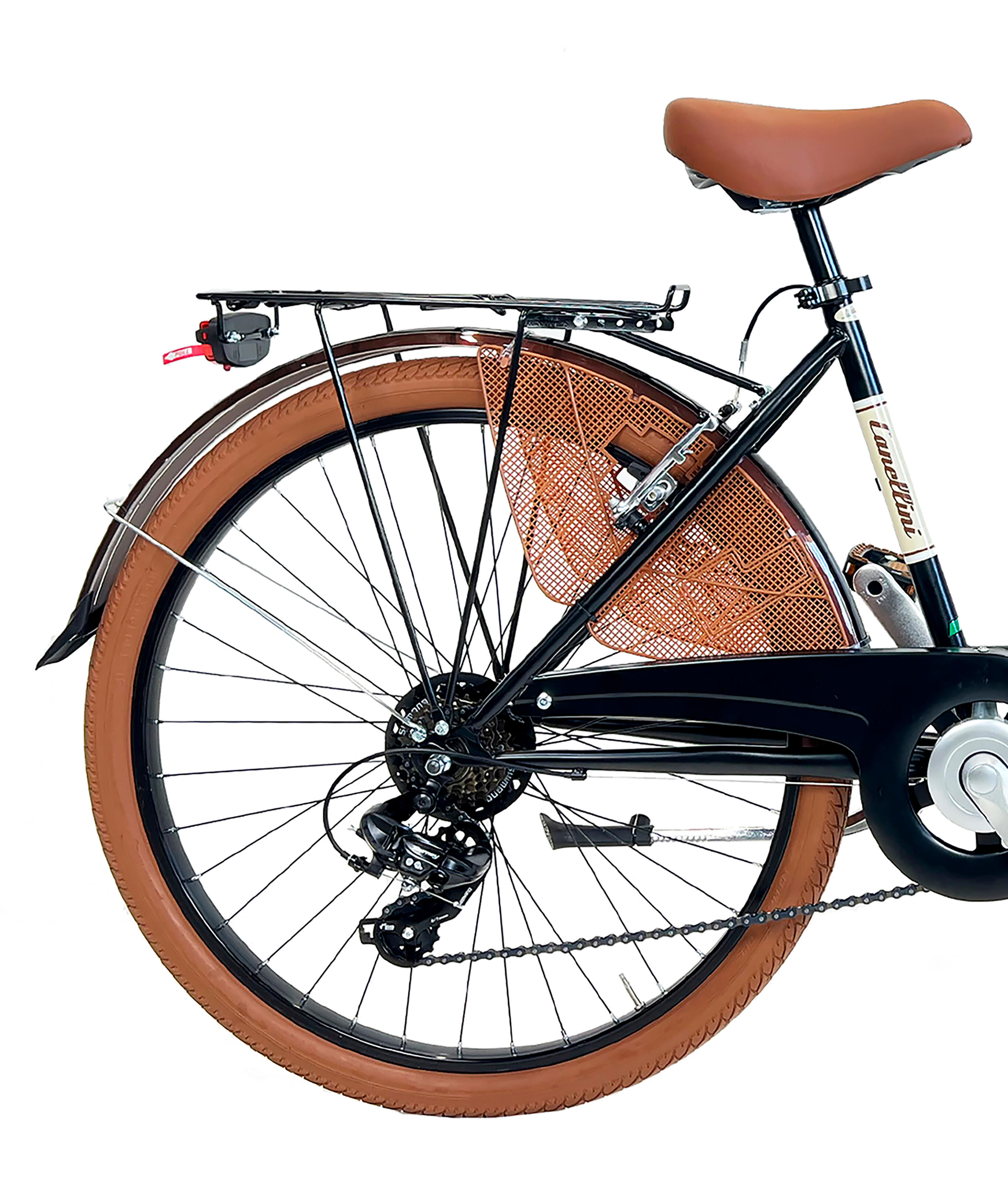 Stadsfiets Dolce Vita by Canellini VENERE 26" met mand - Zwart 2/3