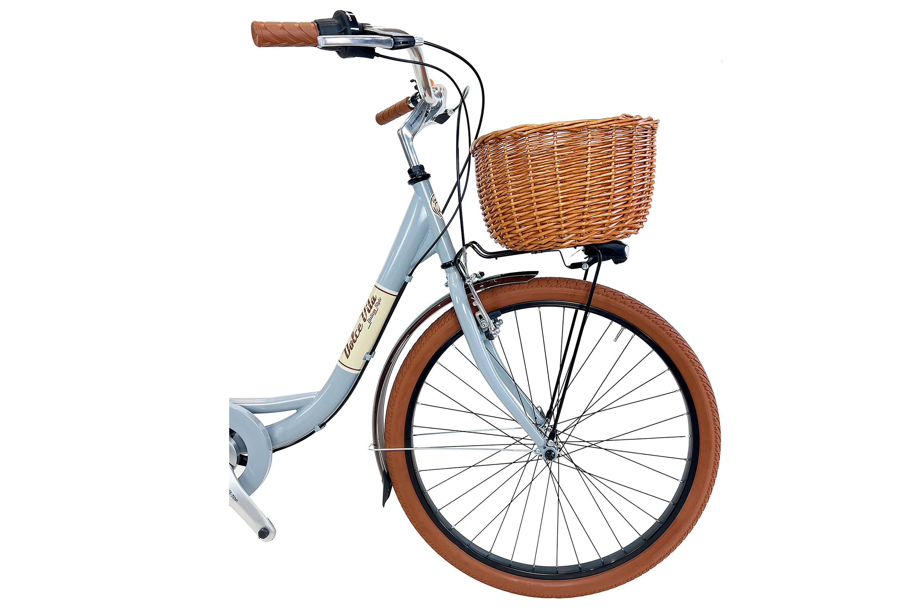 Bicicleta de cidade Dolce Vita by Canellini VENERE 26" com cesto - Cinzento 3/3