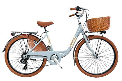Bici da città Dolce Vita by Canellini VENERE 26" con cesto - Tiffany