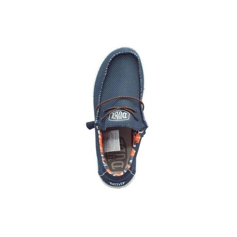 Zapatillas Lona Hombre Hey Dude Wally Sox Azul 3/3