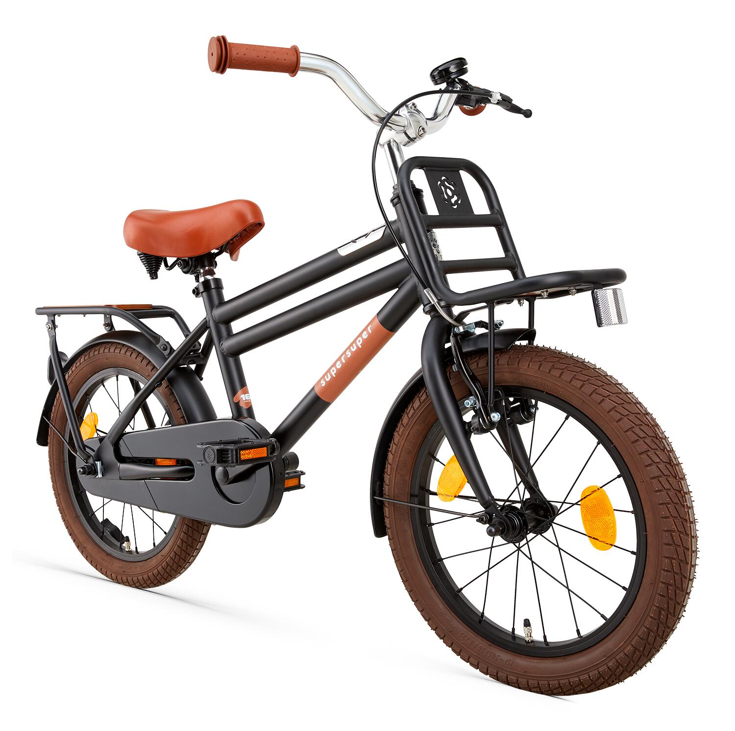 SuperSuper Cooper Bamboo Kinderfahrrad Mattschwarz 2/5