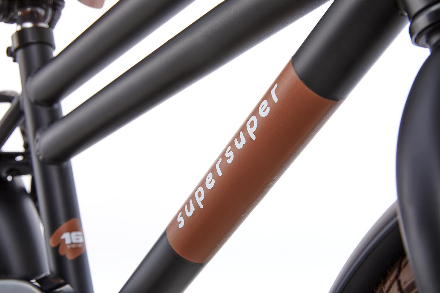 SuperSuper Cooper Bamboo Kinderfahrrad Mattschwarz 3/5