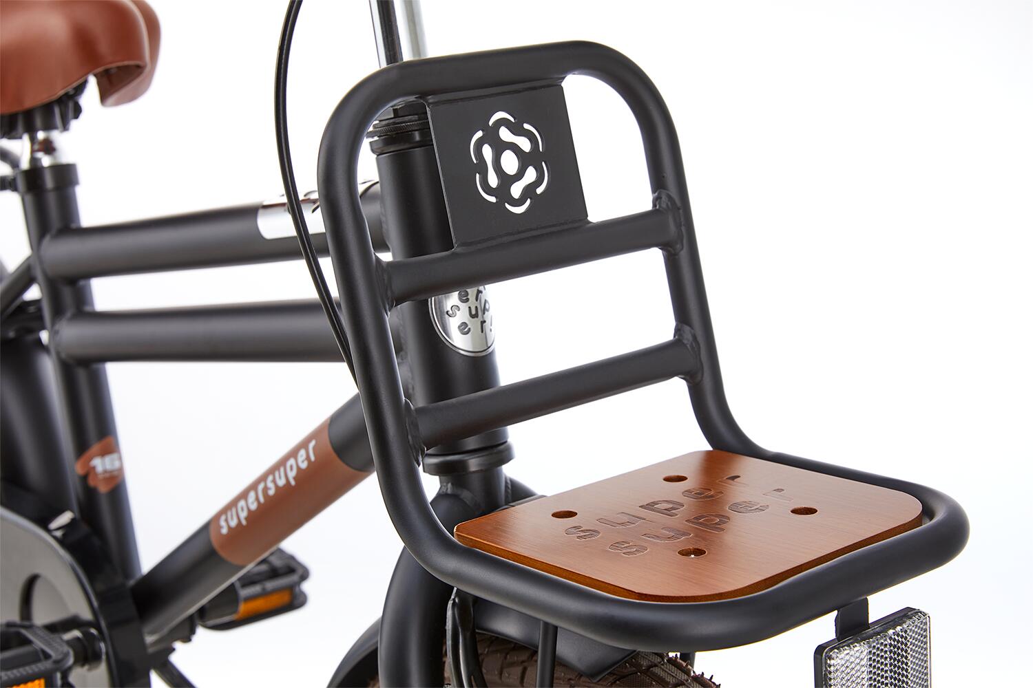 SuperSuper Cooper Bamboo Kinderfahrrad Mattschwarz 4/5