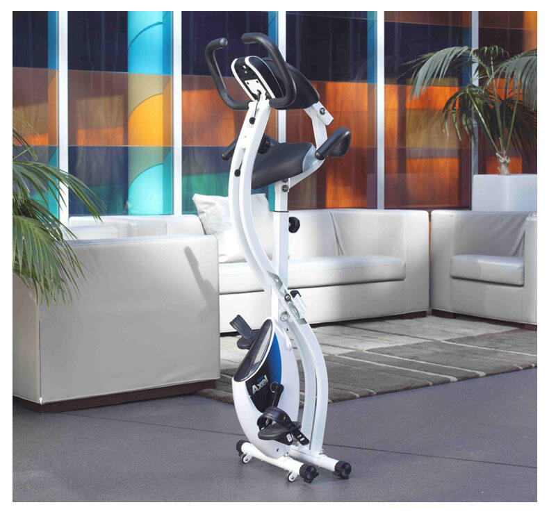 Bicicleta Estática ION Fitness AXEL Plegable con Respaldo y Monitor LCD 7/8