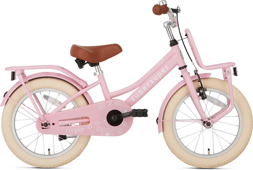 SUPERSUPER SuperSuper Cooper Kinderfiets - 16 inch - Roze