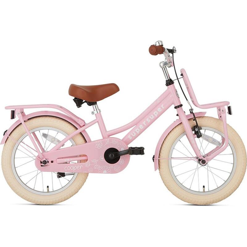 Vélo enfant SuperSuper Cooper - 16 pouces - Rose