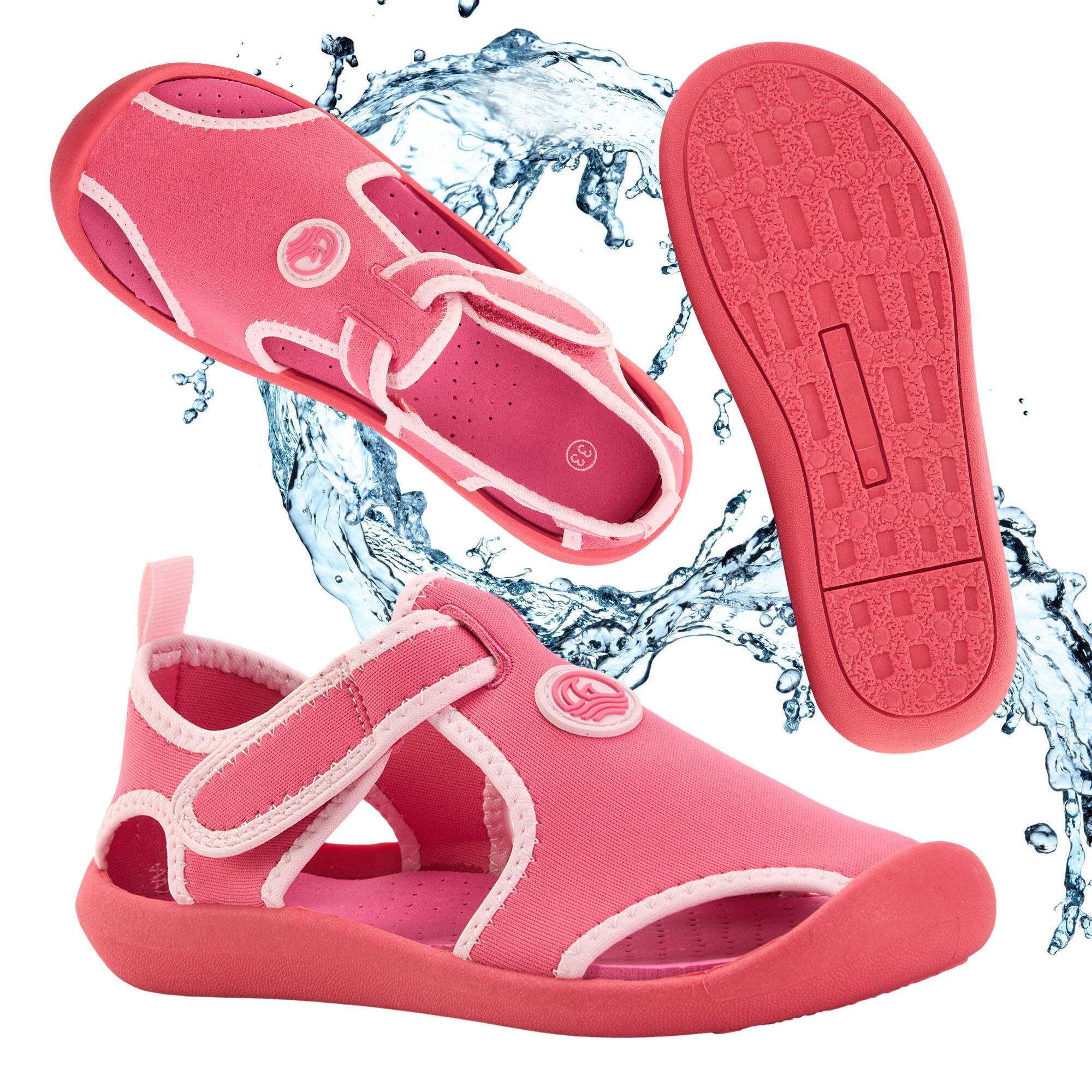Aquastic - Aquastic Sandales Enfant Noni - Aquashoes - Rose - 29 - Decathlon