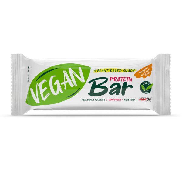 AMIX Barretta proteica vegana - 45 g di burro d'arachidi Amix Nutrition