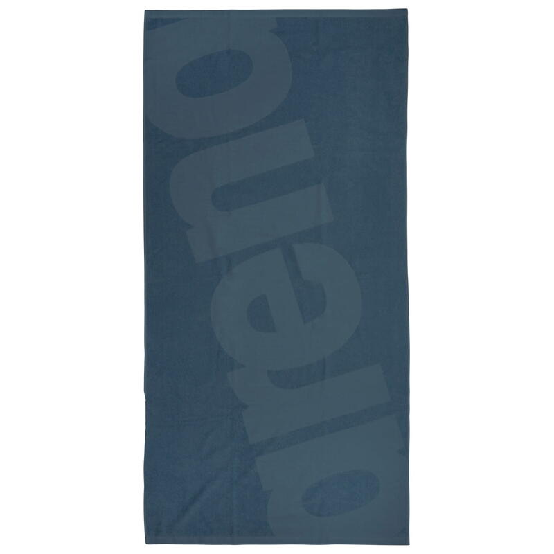 Ręcznik plażowy arena Beach Towel Logo II grafitowy
