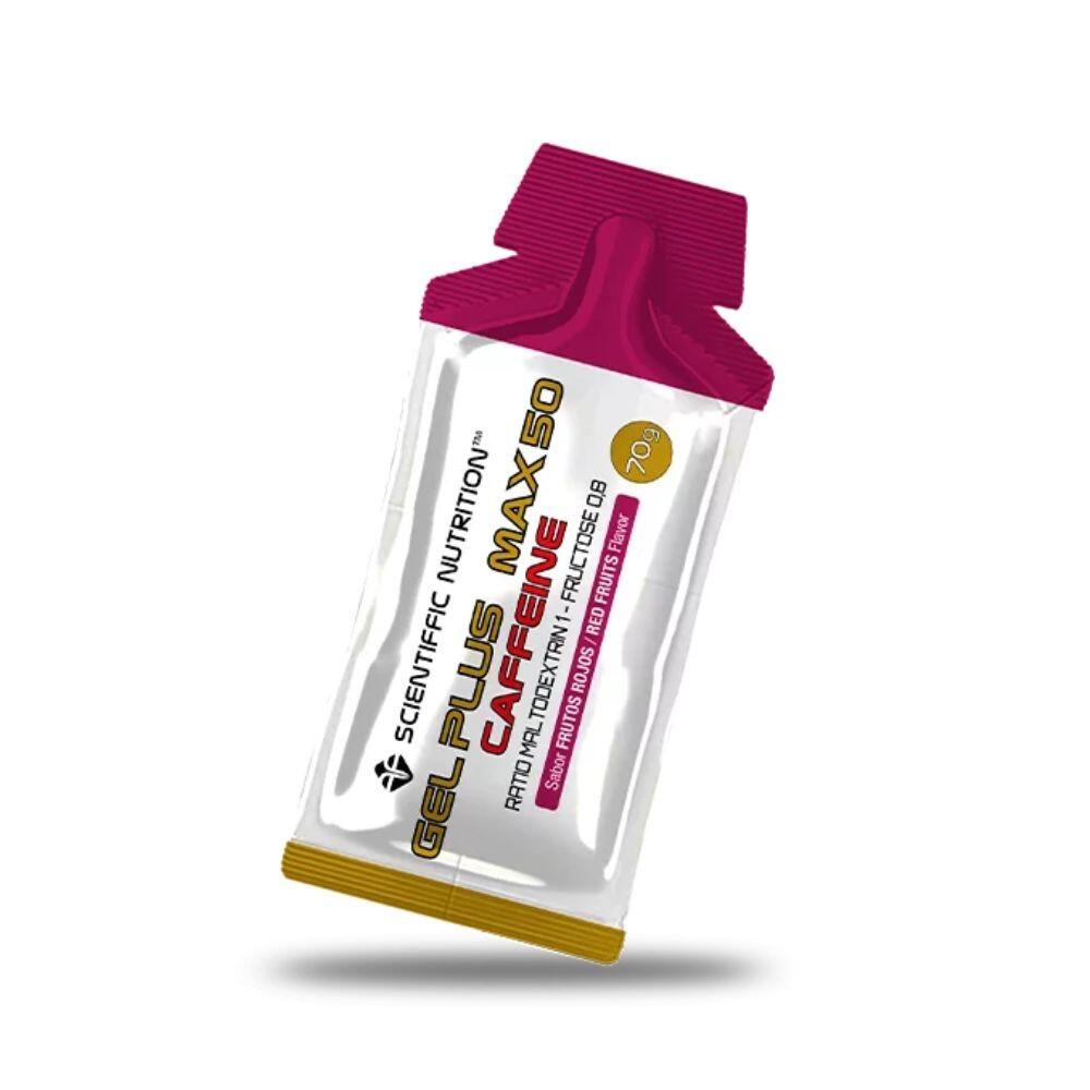 Gel energético Gel Plus Max 50 Cafeína Frutos Rojos Scientiffic Nutrition 2/3