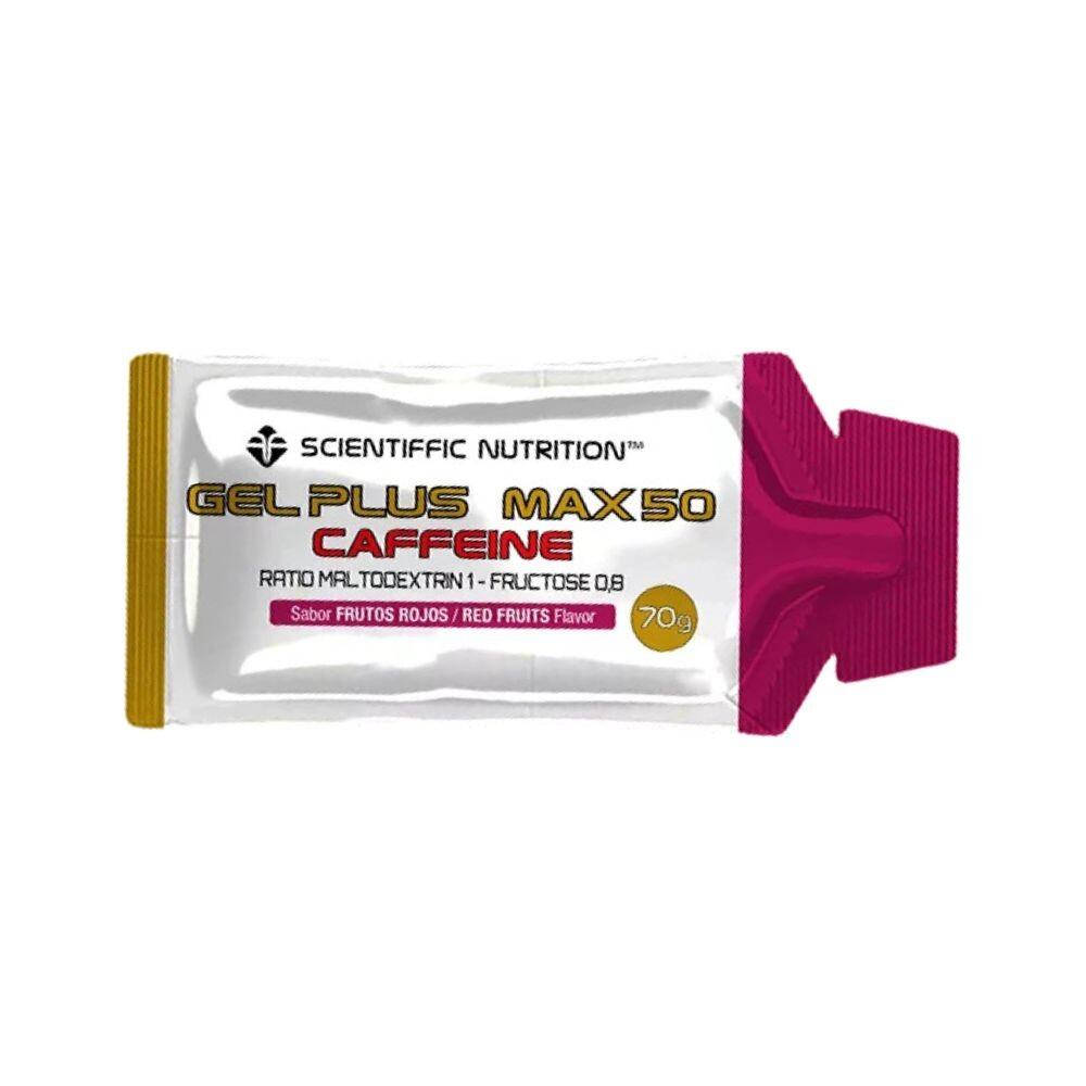 Gel energético Gel Plus Max 50 Cafeína Frutos Rojos Scientiffic Nutrition 1/3