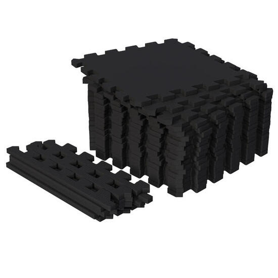 Bodenschutzmatte - Set aus 18 Stücken, 30x30cm, Bodenmatte, Fitness Schutzmatte