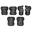 Set Protecții Pentru Role Skateboard Trotinetă Nils Extreme H320