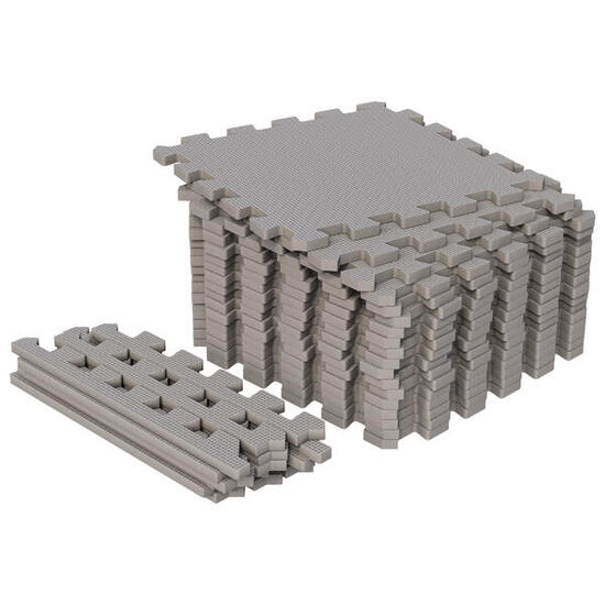 Bodenschutzmatte - Set aus 18 Stücken, 30x30cm, Bodenmatte, Fitness Schutzmatte