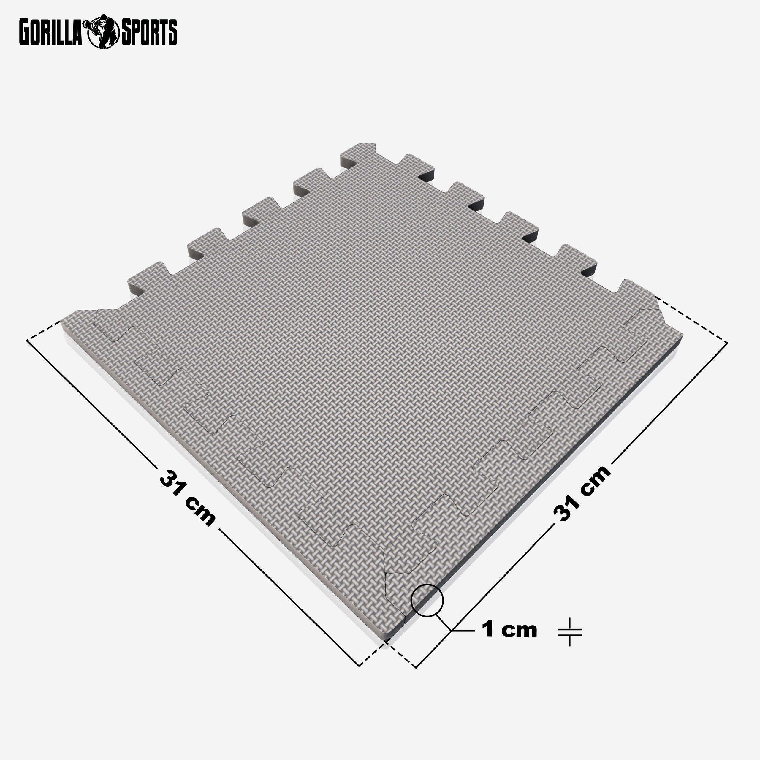 Tapis Mousse - 18 Pièces et Bords, 30x30 cm, Antidérapant, Tapis Protection Sol 2/7