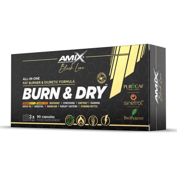 Burn & dry - 90 capsules de Amix Nutrition Exclusivo online      30,50€  Preço por quantidade 338,89€kg AMIX Burn & dry - 90 capsules de Amix NutritionVendido e expedido por: Masmusculo  